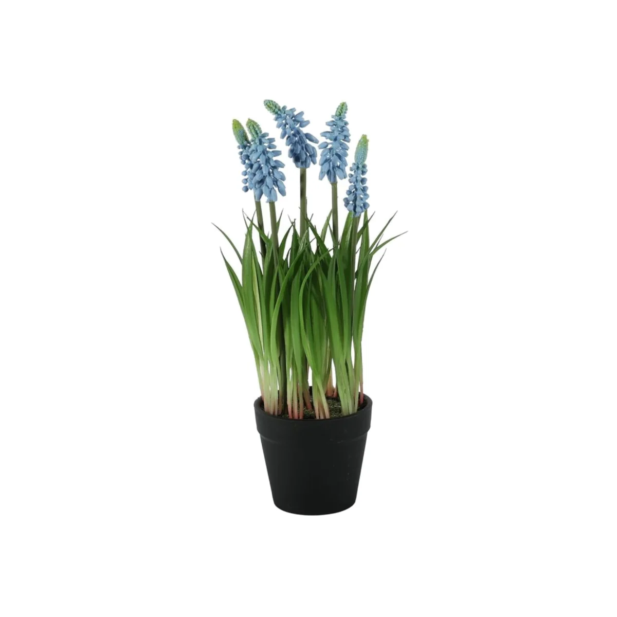 Blue Muscari Potted Plant Artificial Flowers - Blue