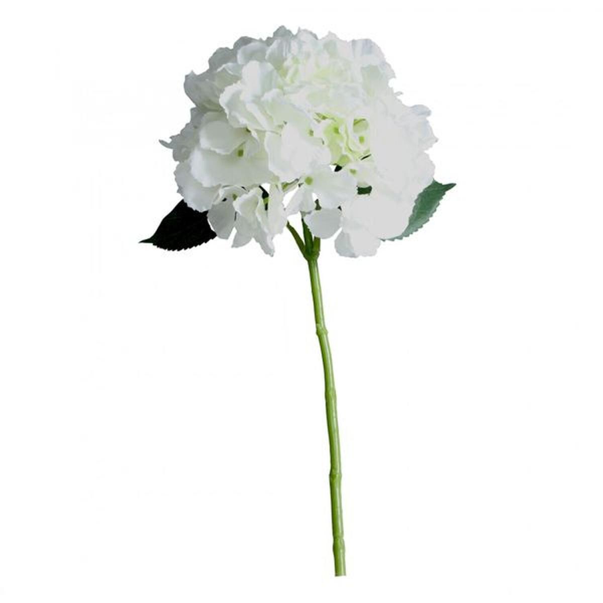Artificial Silk Hydrangea Short Stem Pick 42 cm - Cream – image 2