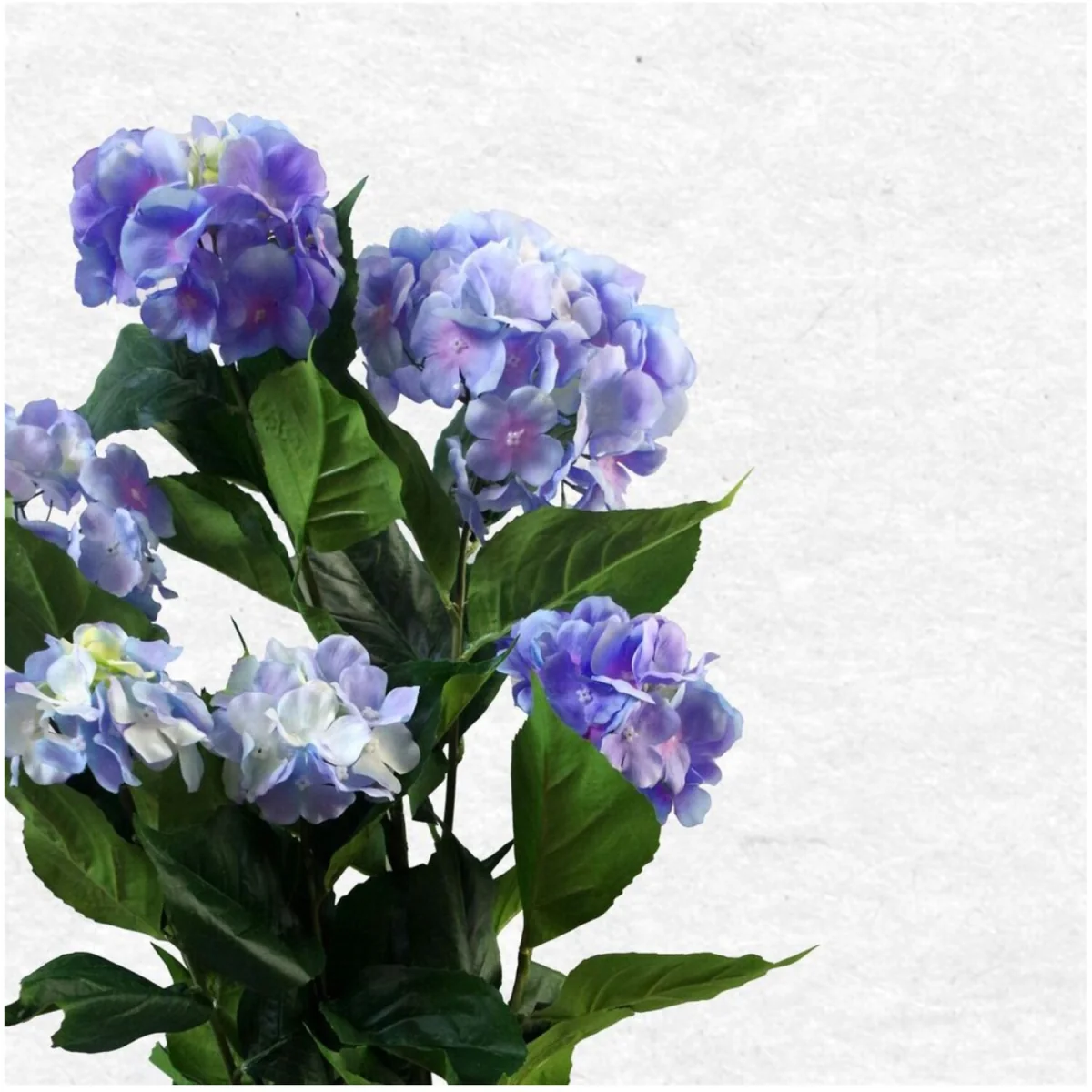 90cm Artificial Hydrangea Plant with 200 Flowers - Blue – image 2