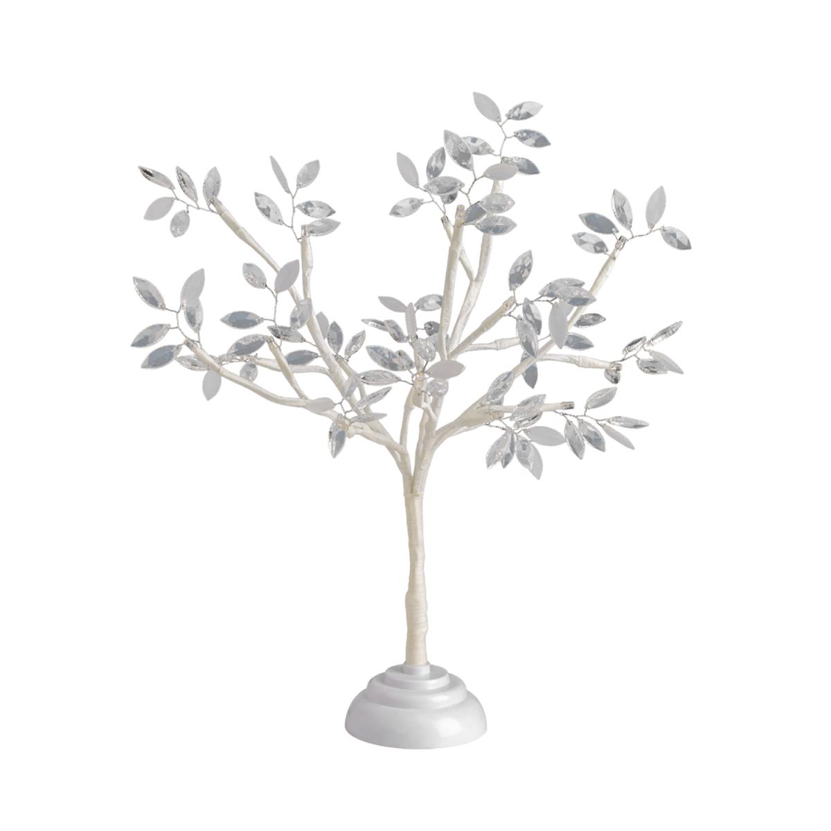 Small Jewelled Frosted Leaf Tree - White – image 4