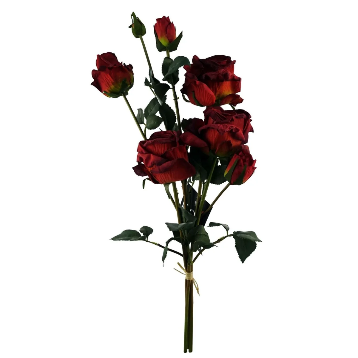 Artificial Rose Flower Bundle 60cm Bare Stem Bouquet Decor - Red – image 3