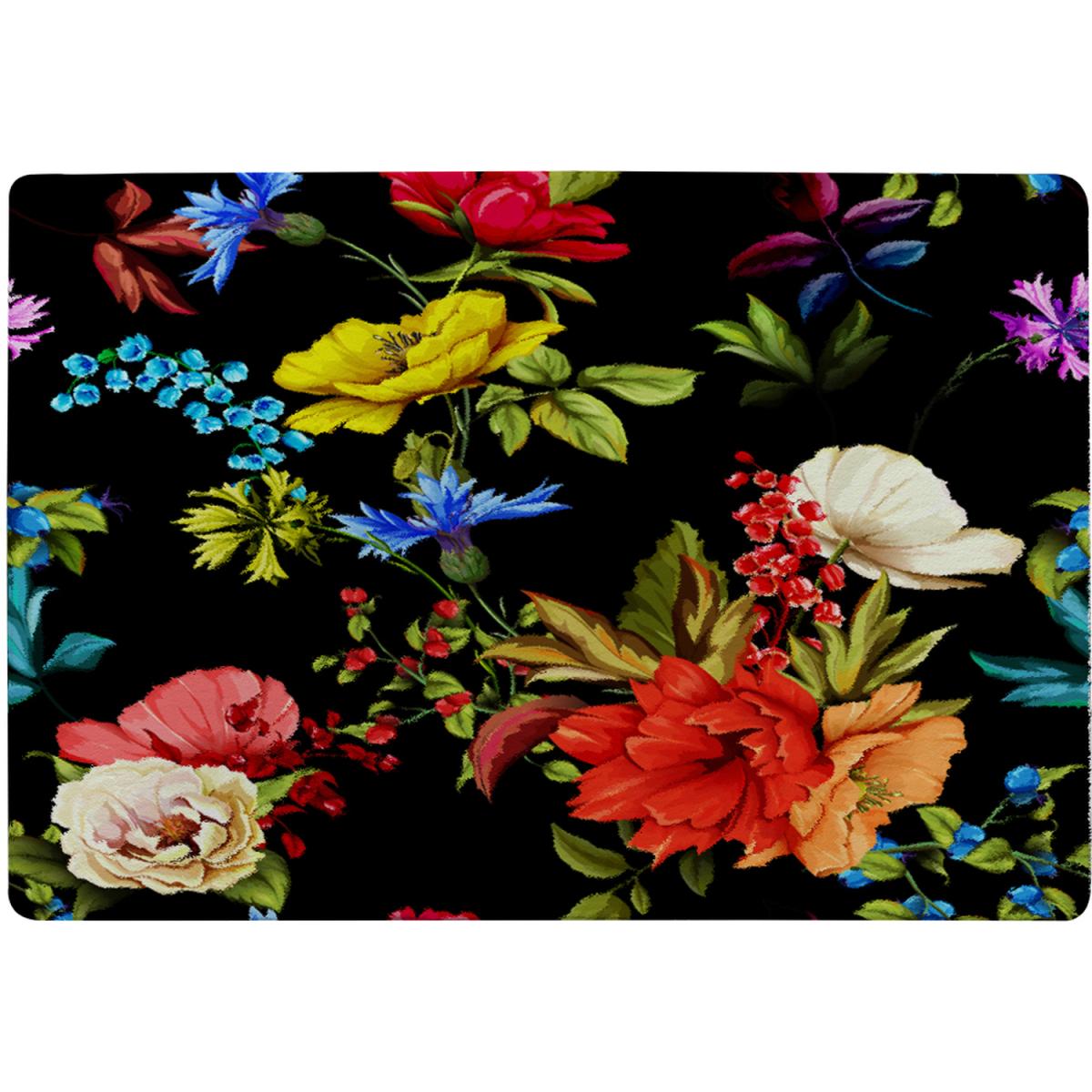 Bright Vibrant Flowers Rug - Red / 230cm – image 2