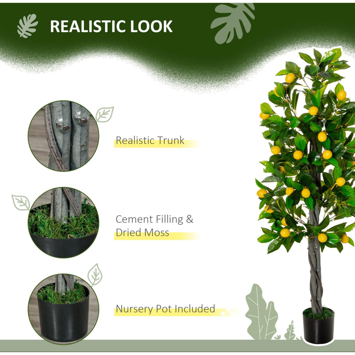 Artificial Lemon Tree - Green – image 4