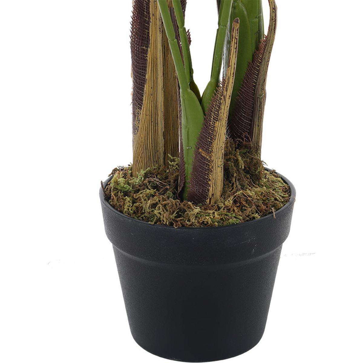 Large Artificial Palm Plant in Pot - Green / 110cm – image 4
