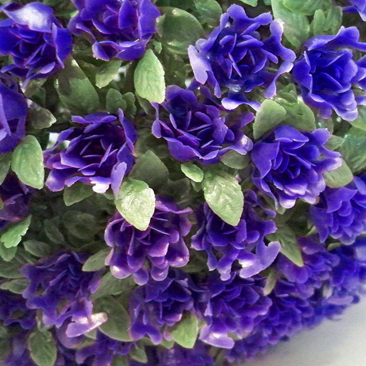 Artificial Hanging Flower Ball Fake Rose - Purple / 38cm – image 2