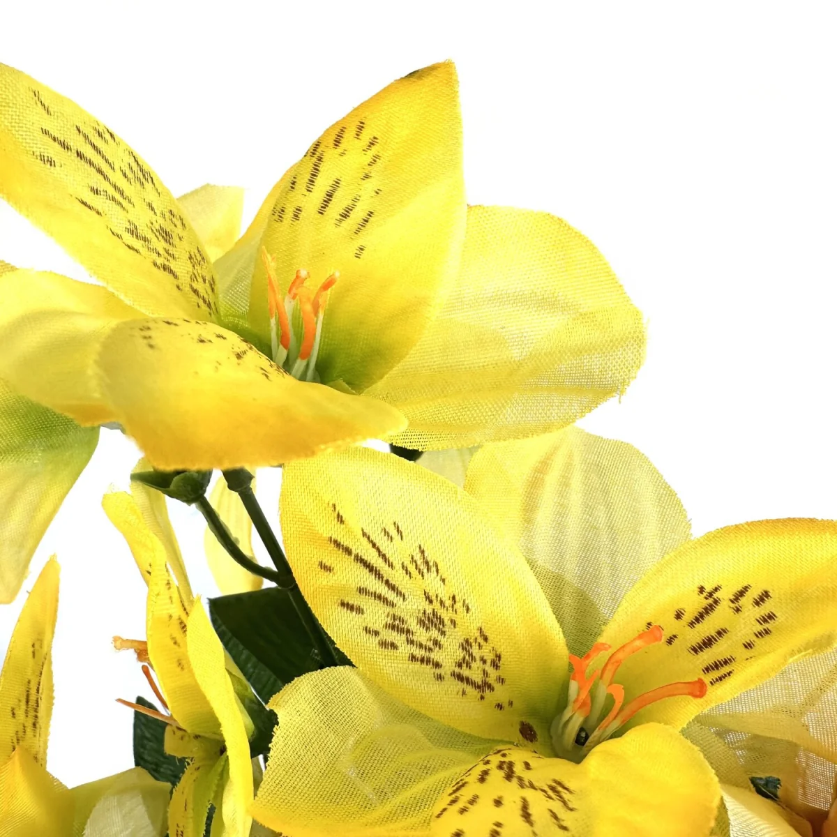 Artificial Plant Flower 3pc Pack Yellow Rose, Alstroemeria and Gypsophila - Yellow – image 3