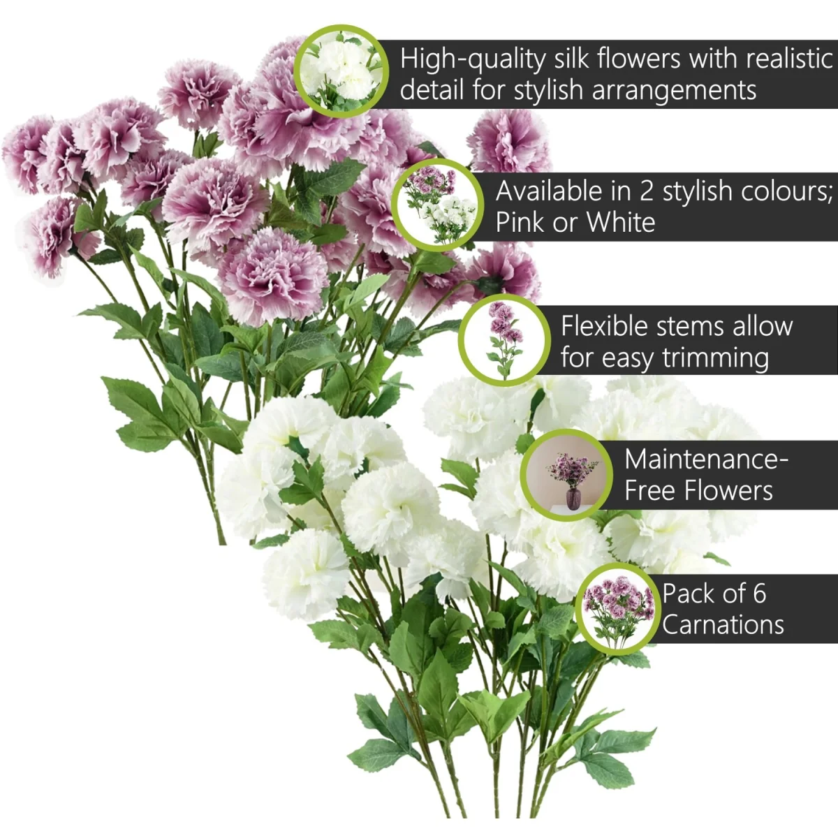 Artificial Flowers - Pink – image 3