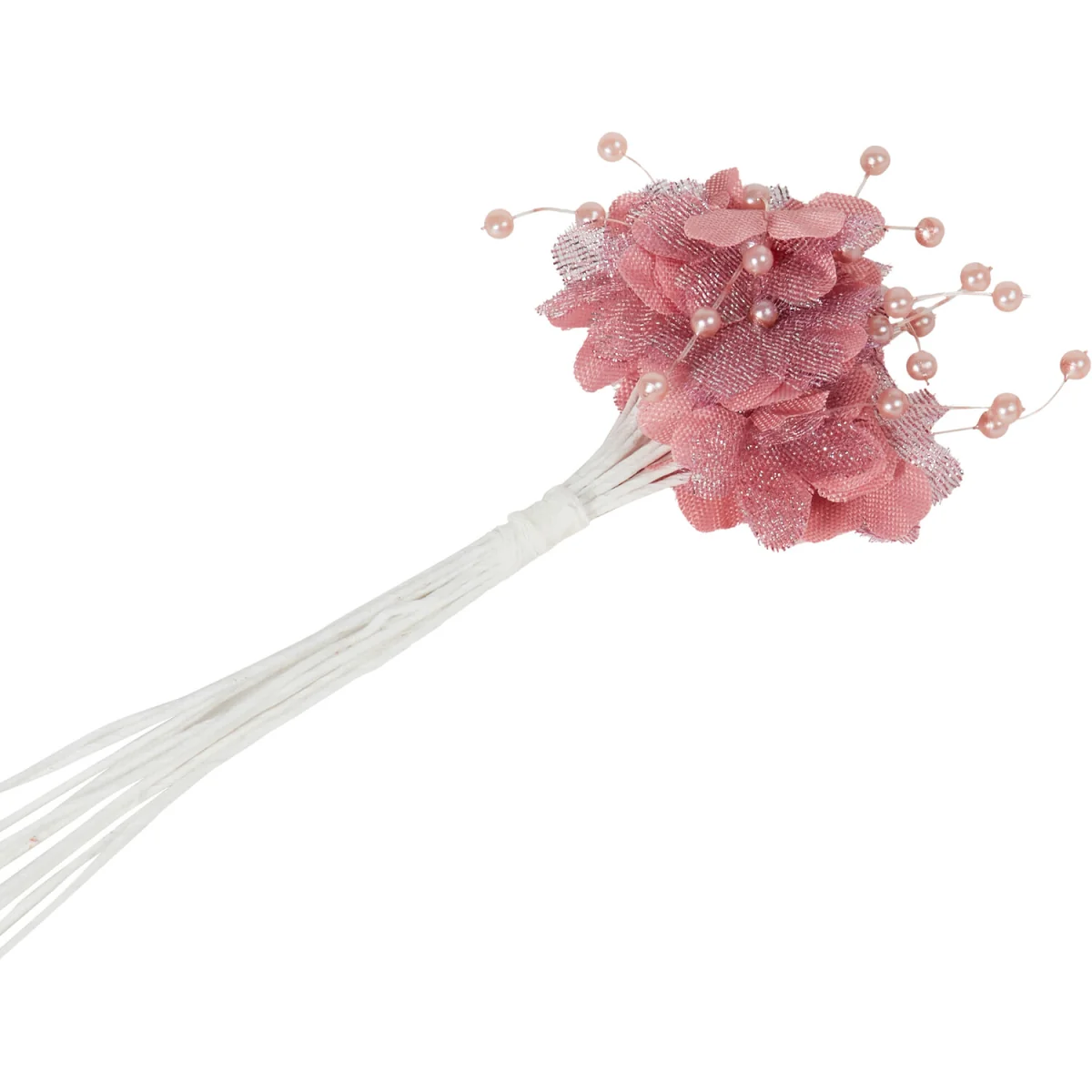Crafting Wire Stem Flowers and Pearls – image 11