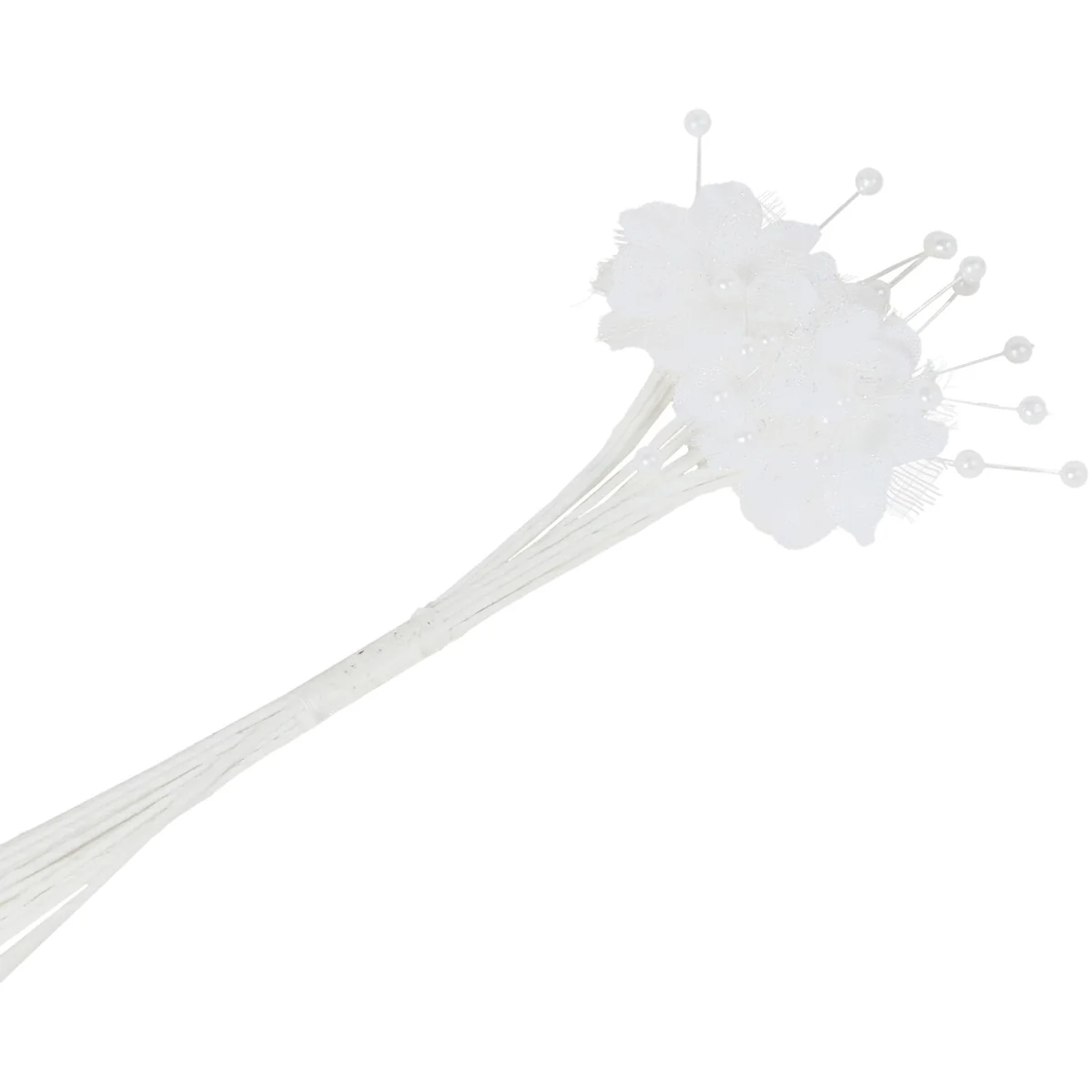Crafting Wire Stem Flowers and Pearls – image 7