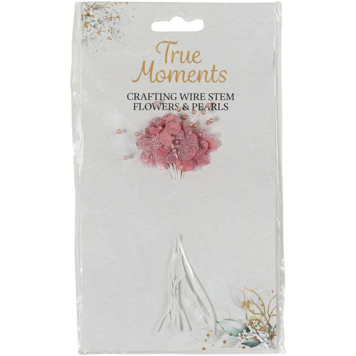 Crafting Wire Stem Flowers and Pearls – image 8