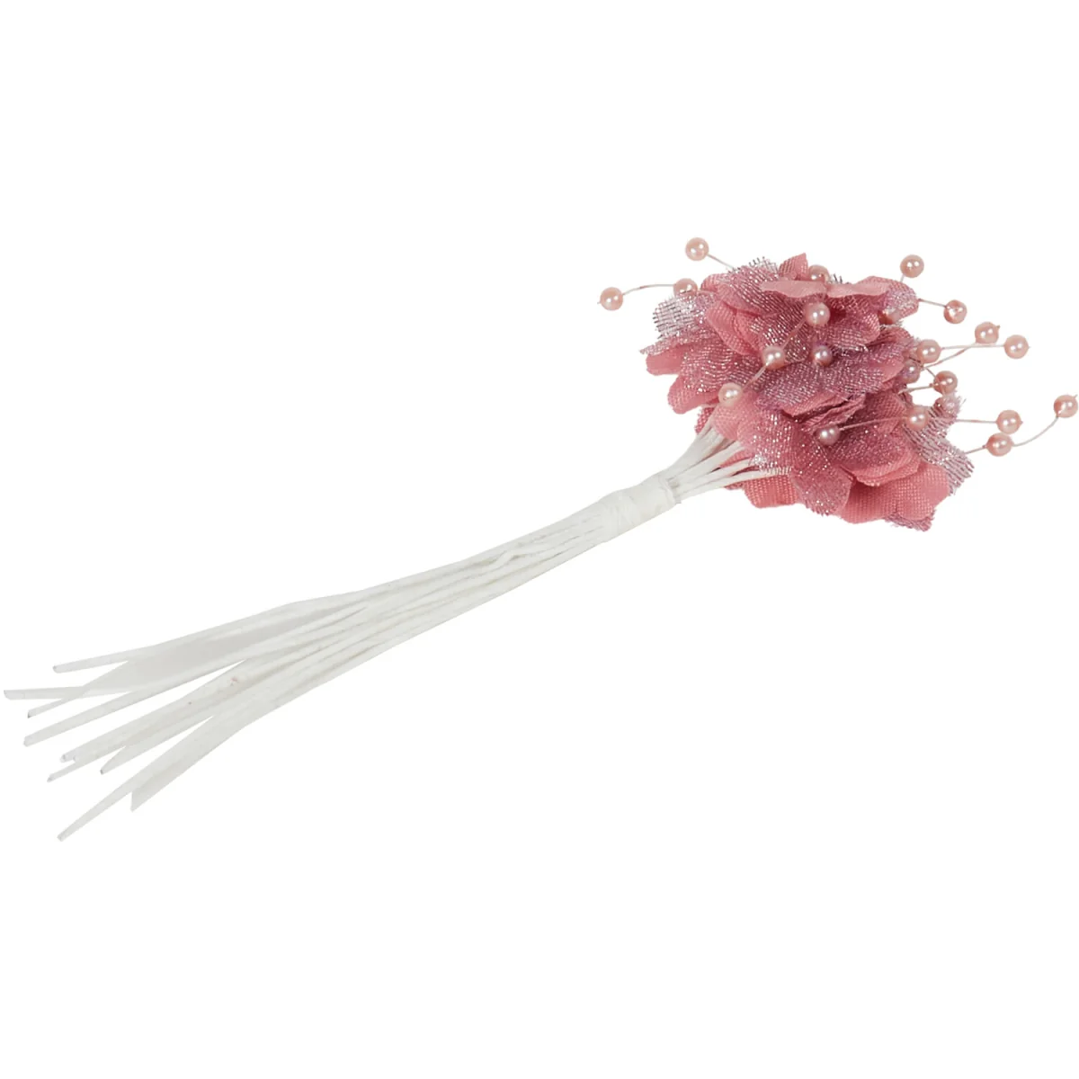 Crafting Wire Stem Flowers and Pearls – image 10