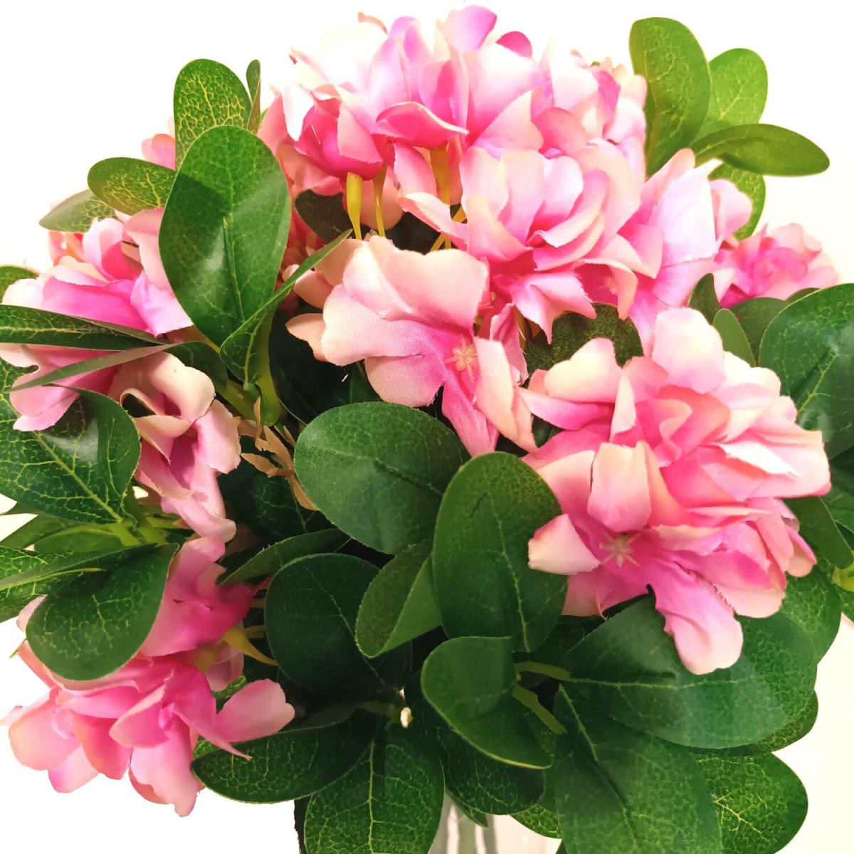 Artificial Hyacinth Flowers and Foliage Filler Arrangement - Pink – image 2