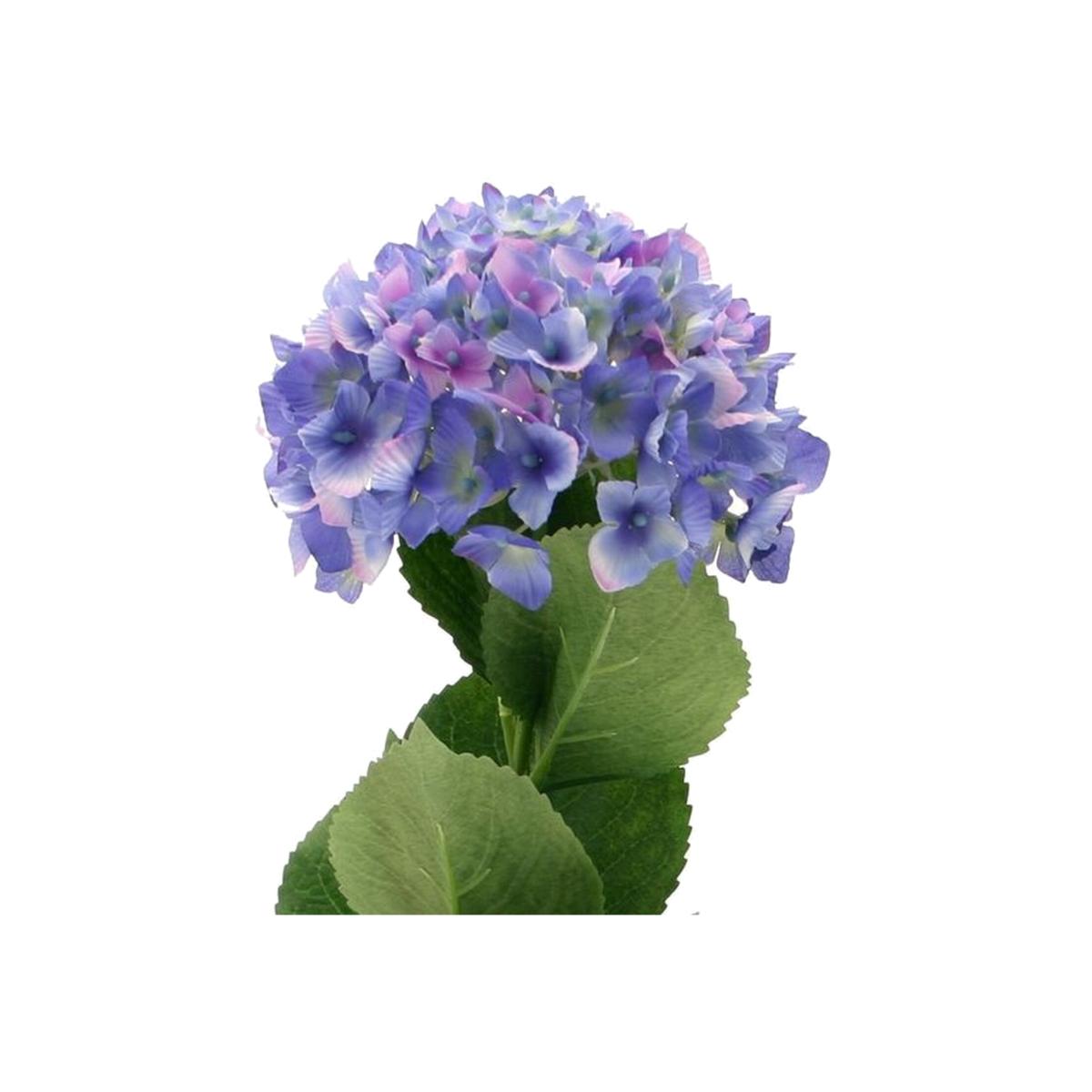 Artificial Silk Hydrangea Single Stem - Blue – image 1