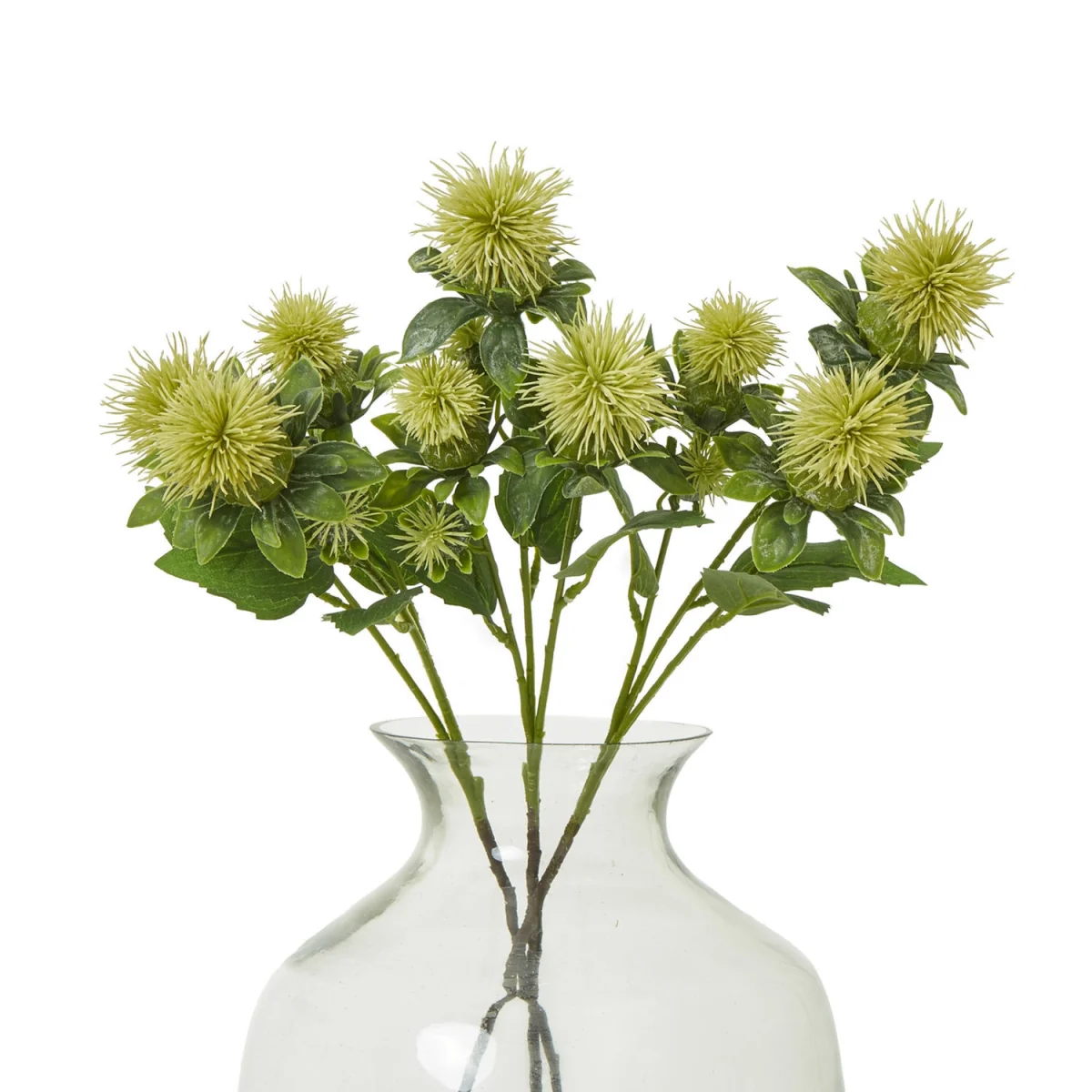 Hill Interiors Anemone Spray Artificial Flower - Green – image 3