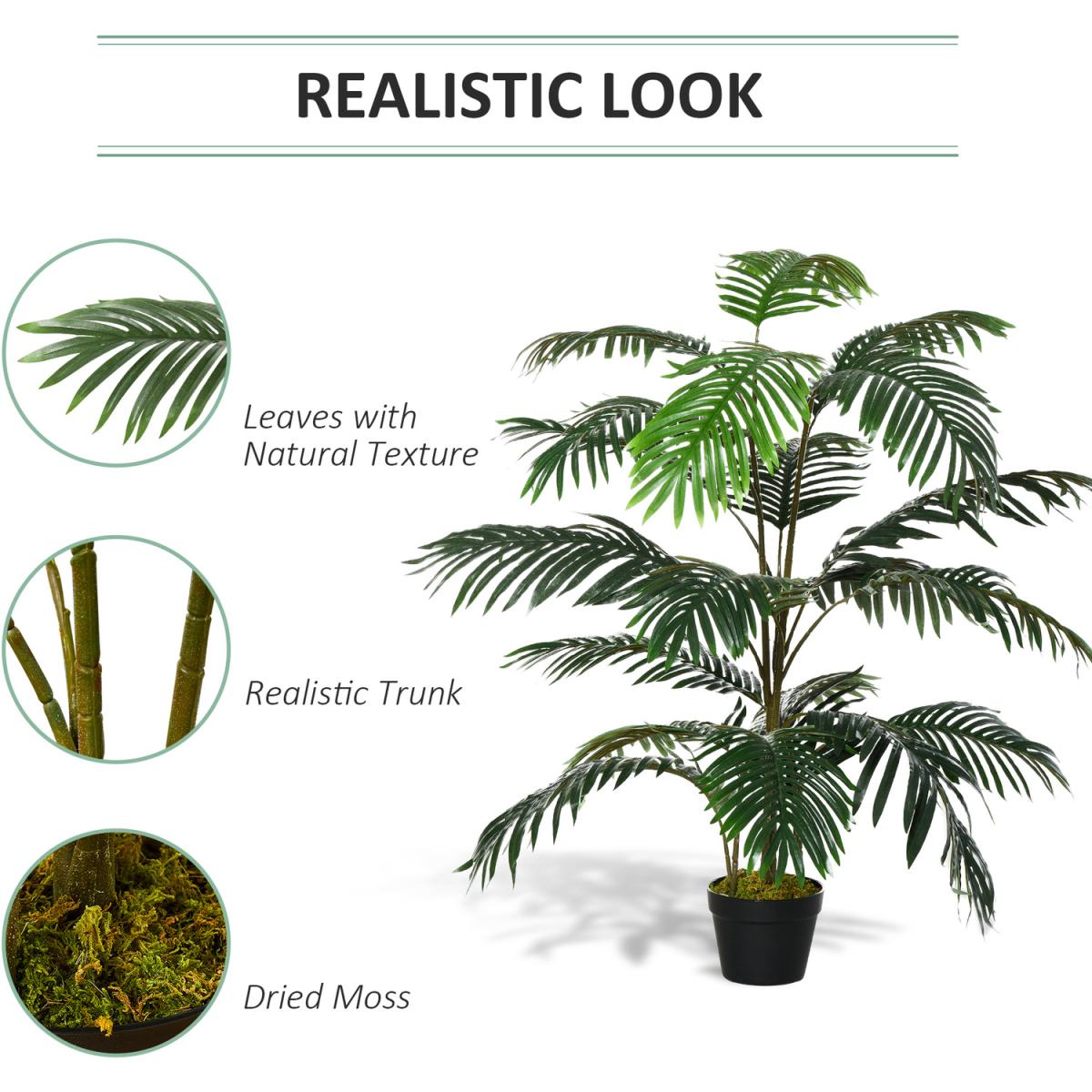 Artificial Palm Plant Decorative Tree  - green – image 6