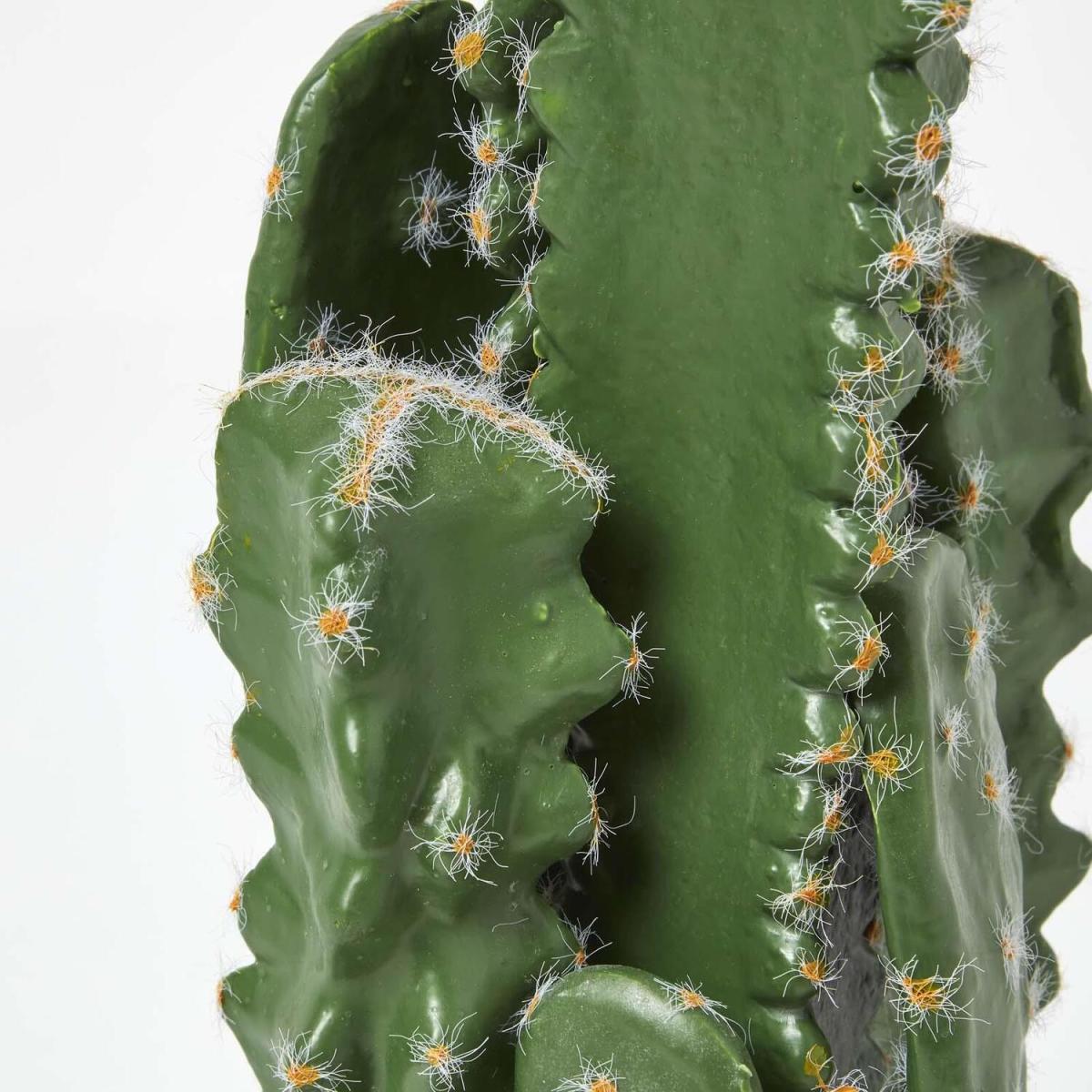 Homescapes Echinopsis Peruviana Artificial Cactus In Decorative Stone Pot - Green – image 4