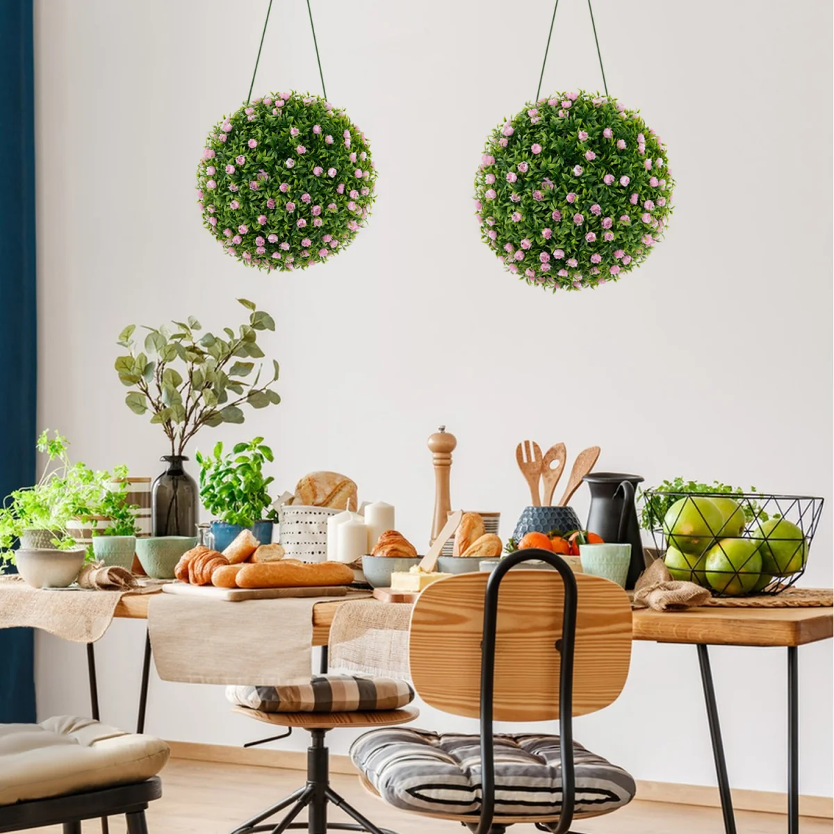 2PCS Artificial Plant Topiary Balls - Green – image 7