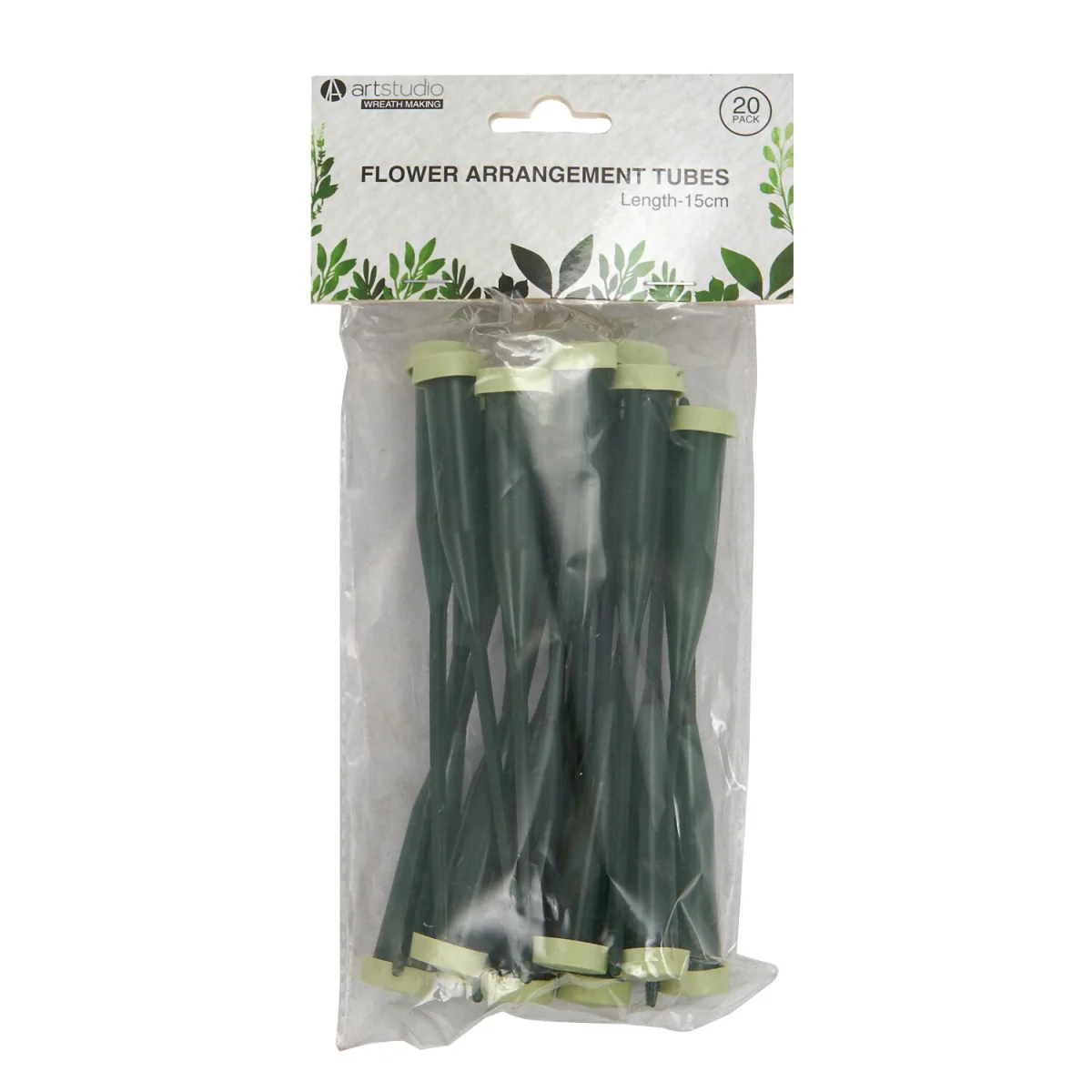 Pack of 20 Flower Arrangement Tubes - Green – image 2