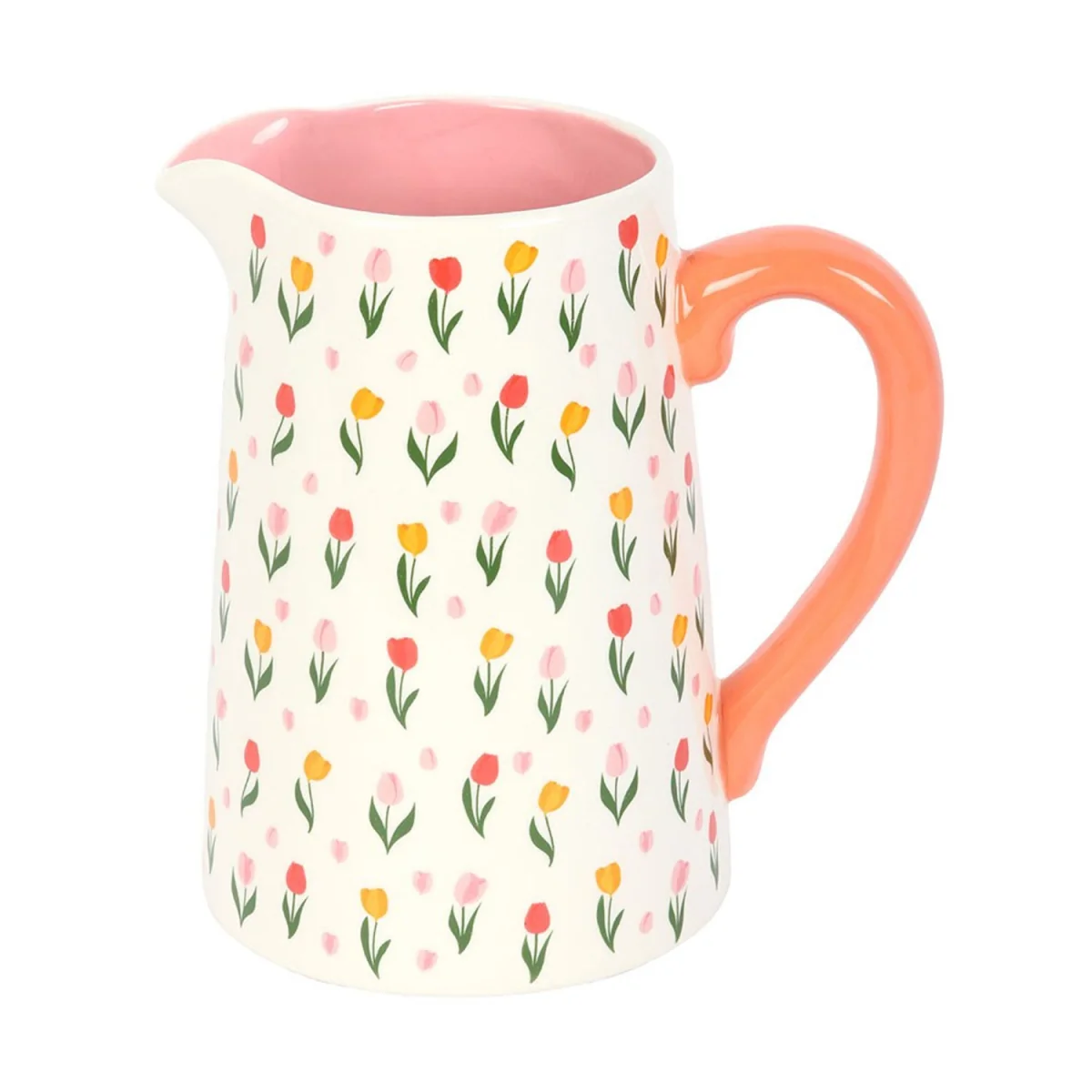 Something Different Tulip Flower Jug - White/Pink – image 2