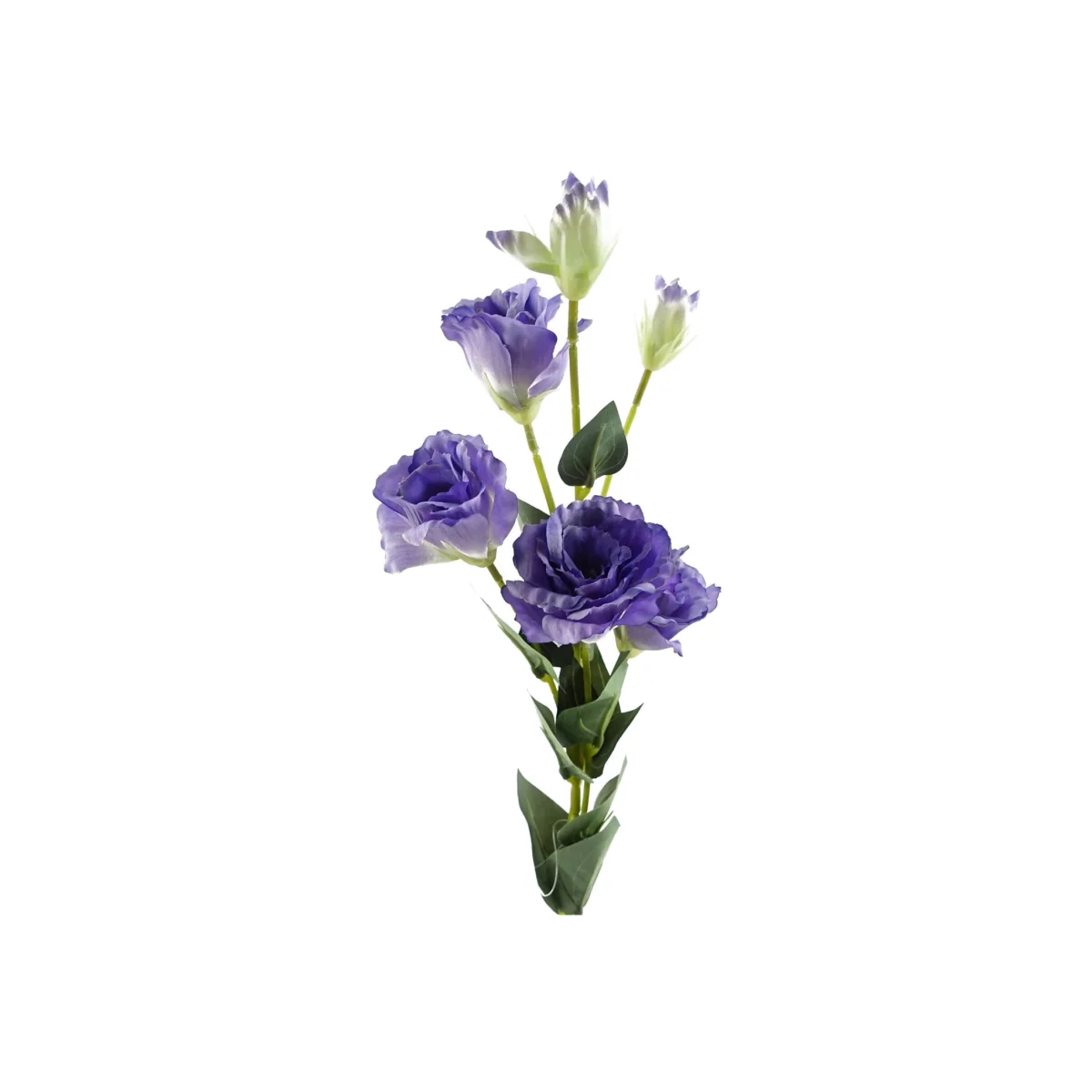 80cm Pack of 6 x Artificial Purple Wild Rose Stem 36 Flowers. - Purple Flower Stems – image 1