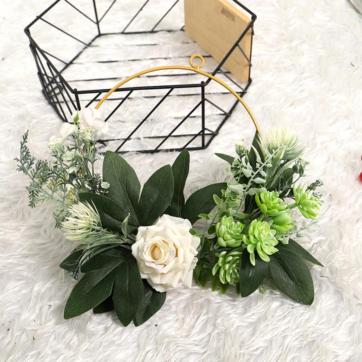 Artificial Hanging Rose, 30cm - Green – image 3