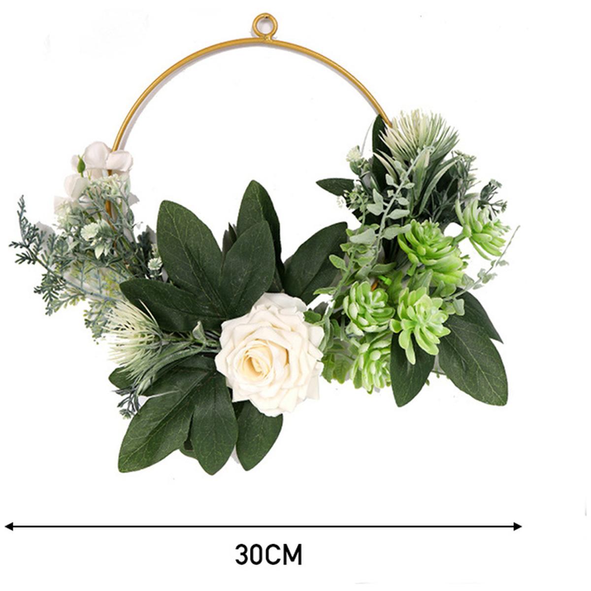 Artificial Hanging Rose, 30cm - Green – image 4