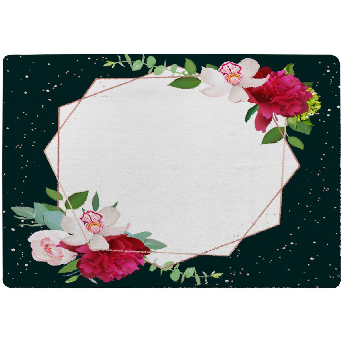 Bright Flowers Dark Rug - Green / 230cm – image 2