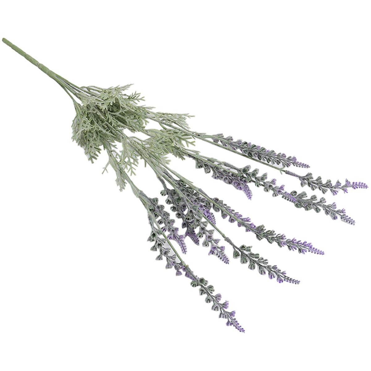 Artificial Fake Lavender Floral Flower Leaves 51cm Bouquet Home Party Decor - Purple – image 3