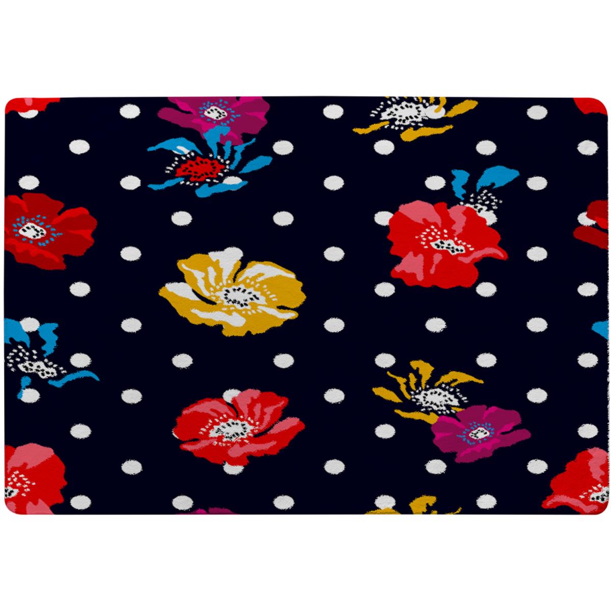 Flowers  Spots Rug - Red / 230cm – image 2