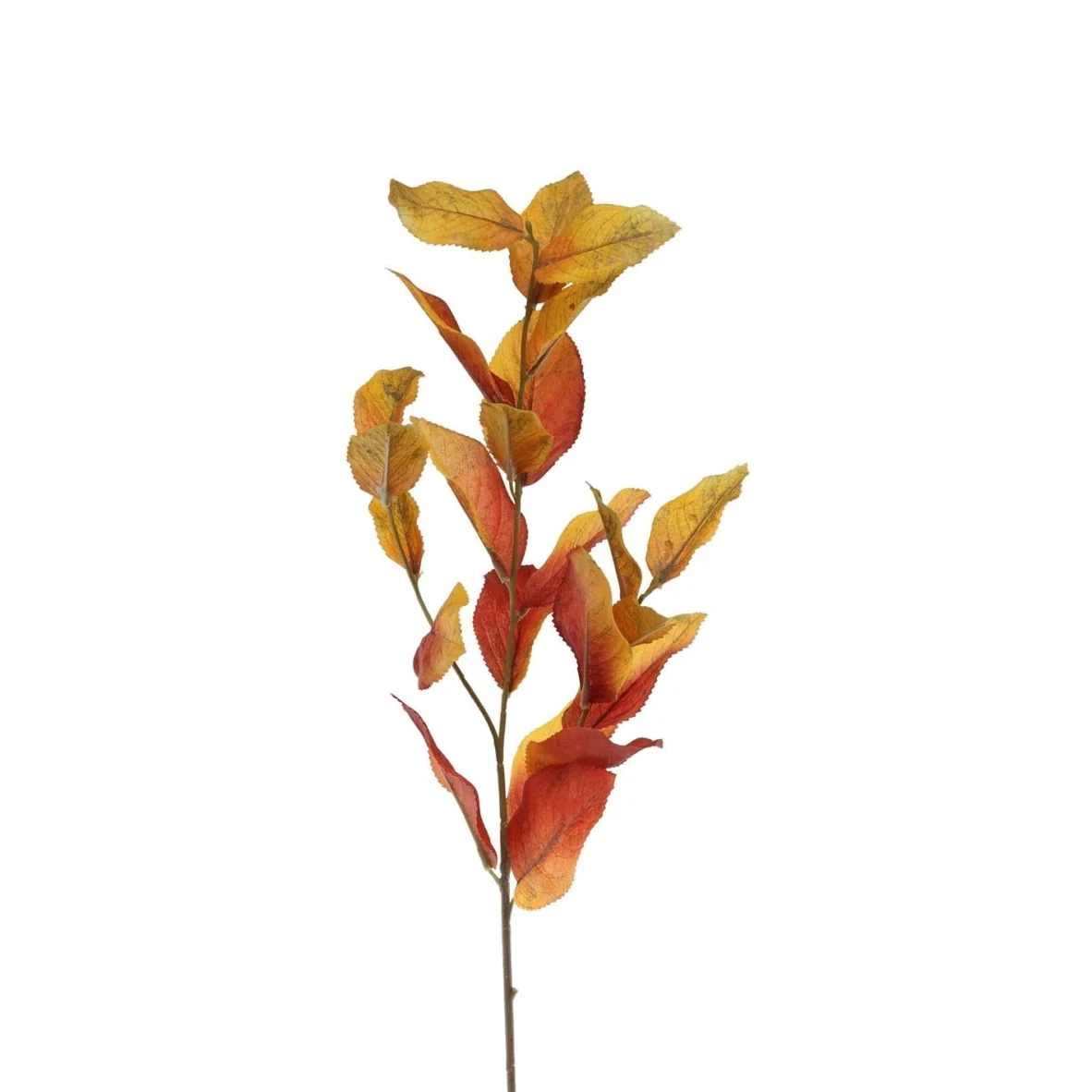 Glamis Lemon Spray Red Orange Autumn 3 Stem - Orange