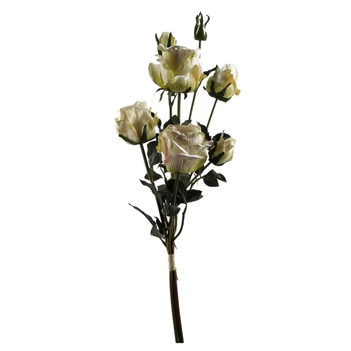 Pack of 6 Cream Rose Artificial Flower Spray Bundles - Cream – image 2