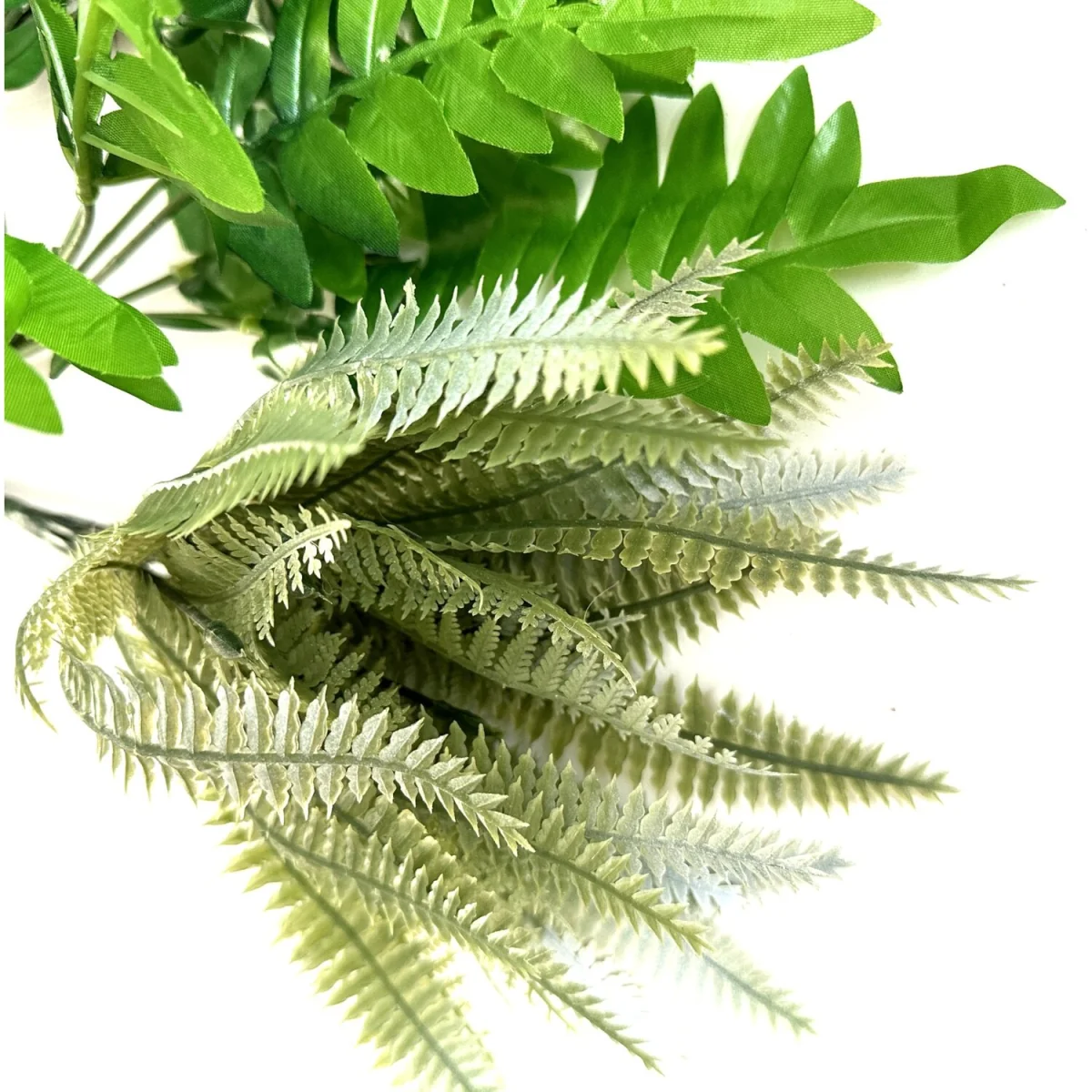 Artificial Plant 3pc Pack Fern, Light Green Fern and Sword Grass - Green – image 5