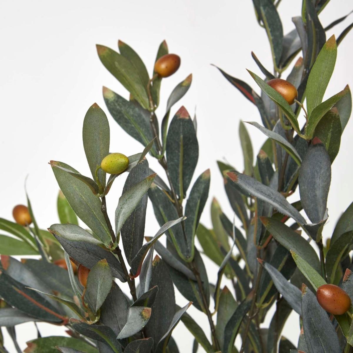 Homescapes Green Olive Tree Artificial Plant with Pot, 90 cm - Green – image 4