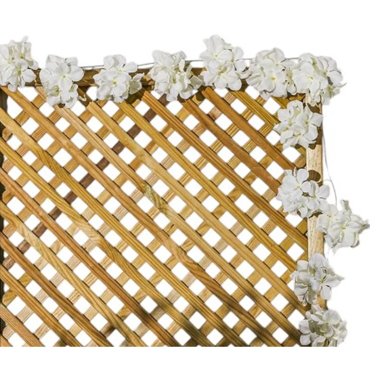 Artificial Flower Garland - White