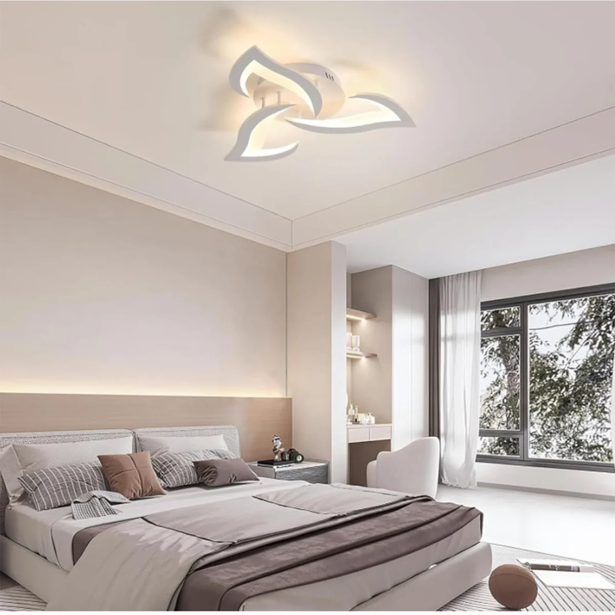 Flower White Ceiling LED Light - White – image 3