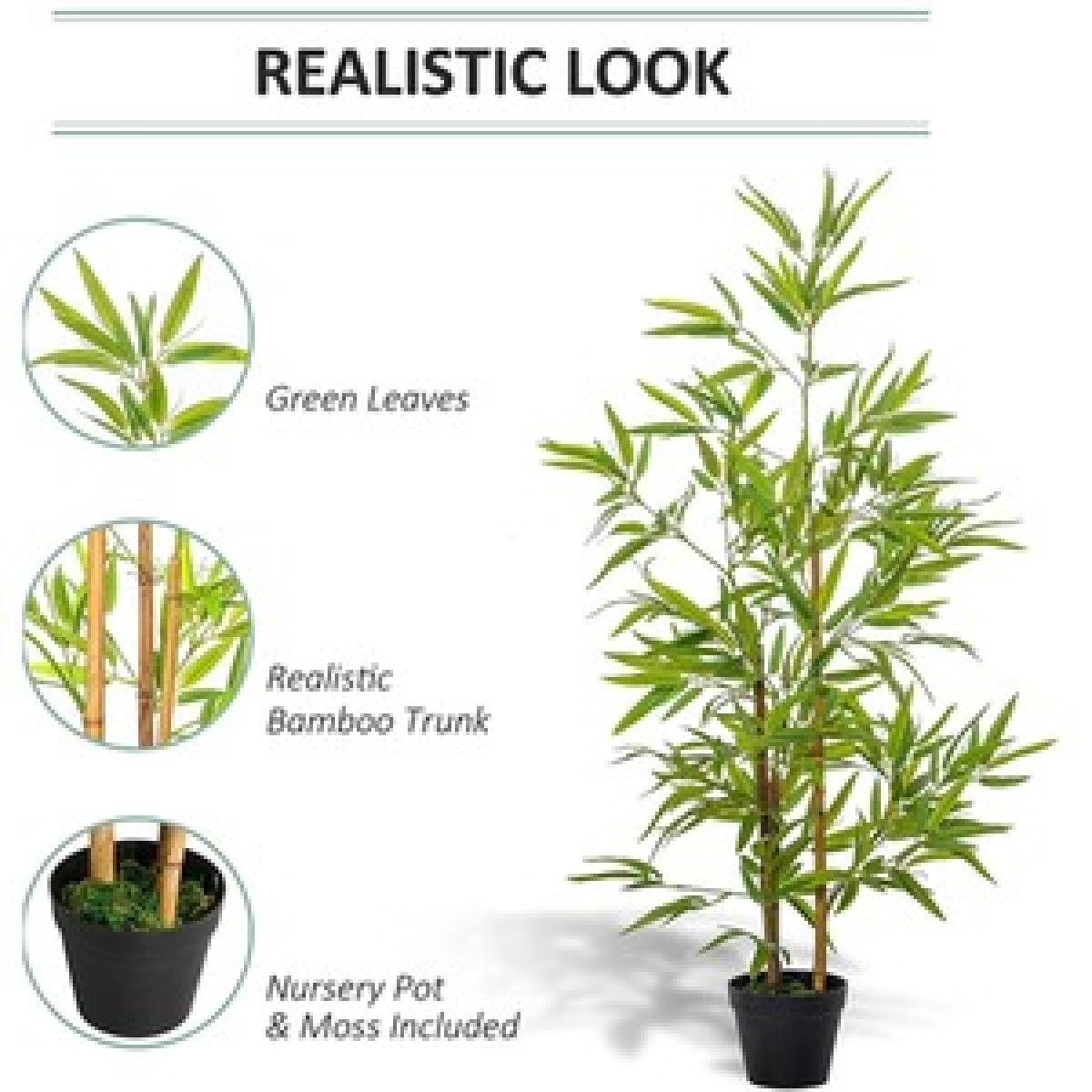 Set of 2 120cm Artificial Bamboo Trees - Bamboo – image 12
