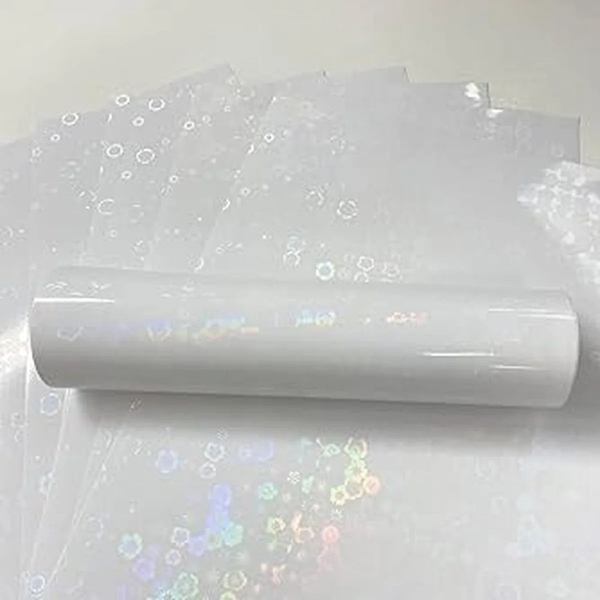 1 Sheet Flowers Holographic Vinyl - Holographic – image 1
