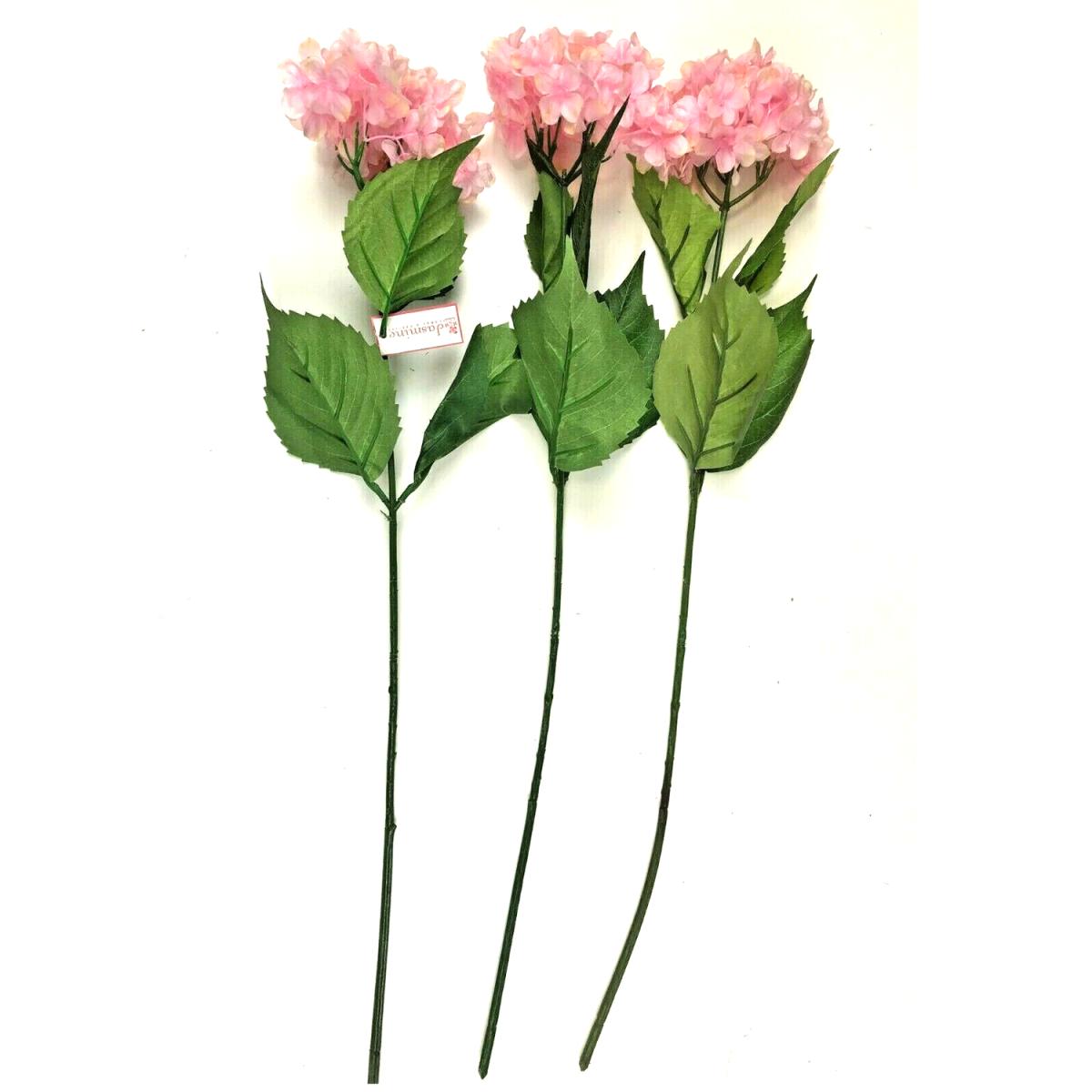 Pack of 3 Hydrangea Flower Stems Pink - Pink – image 2