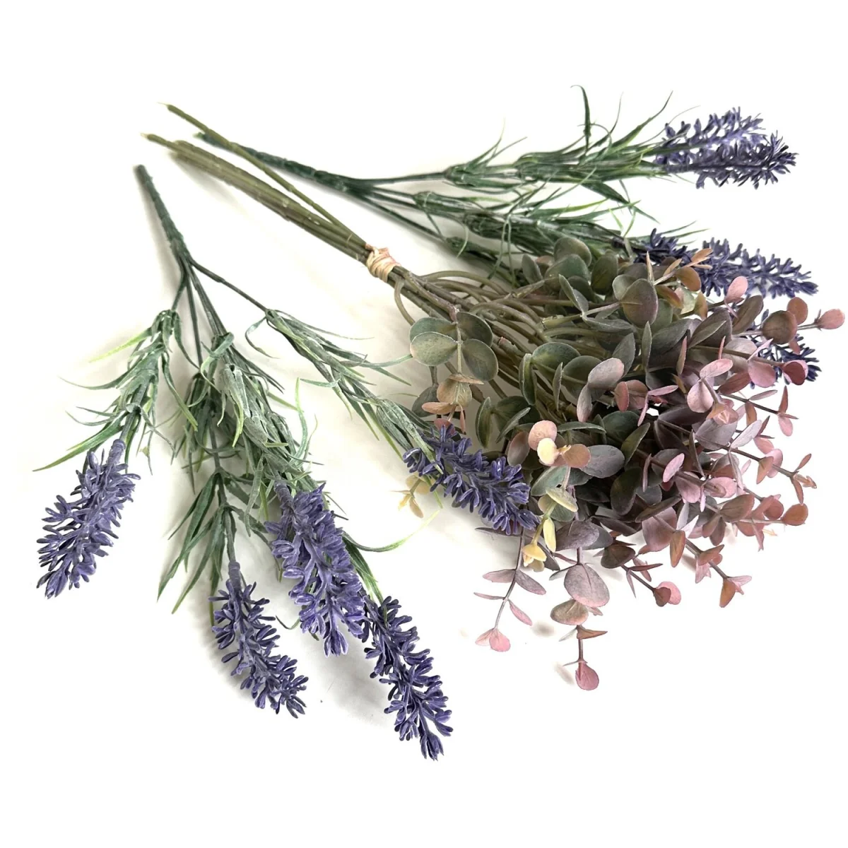 Artificial Plant Flower 3pc Pack Lavender and Purple Eucalyptus - Purple – image 3