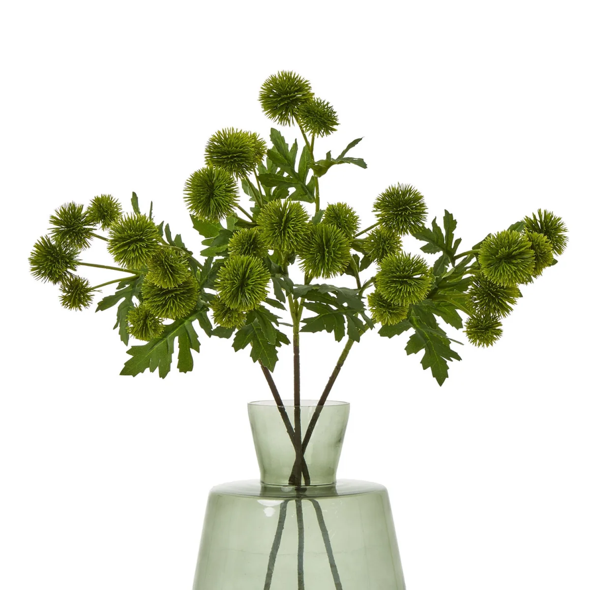 Hill Interiors Globe Thistle Spray Artificial Flower - Green – image 2