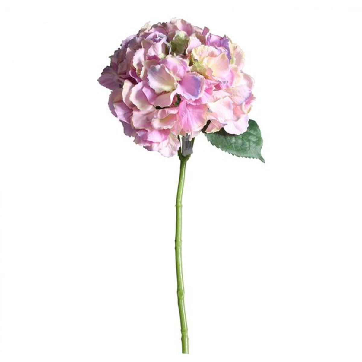 Artificial Silk Hydrangea Short Stem Pick 42 cm - Lavender – image 2