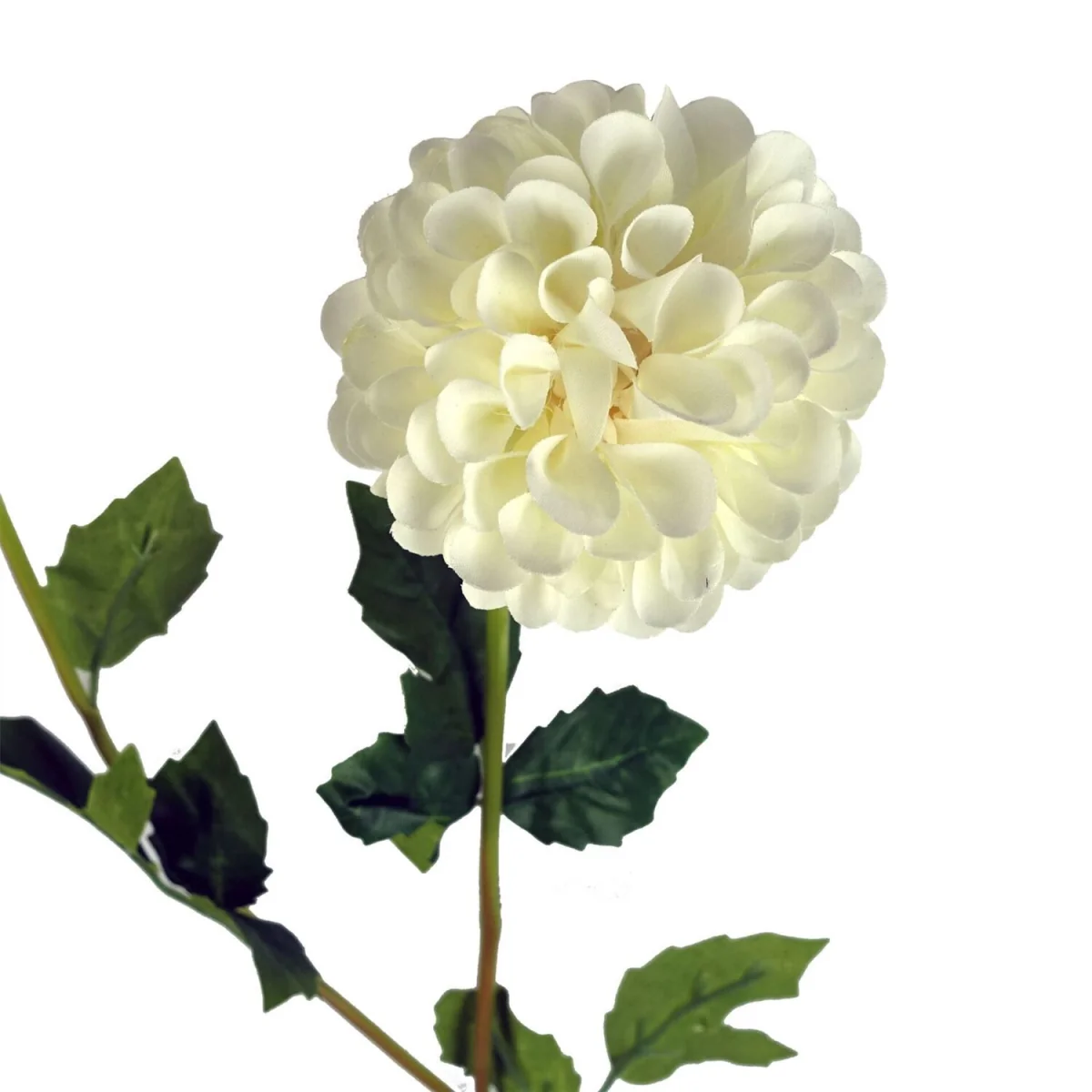 75cm Pack of 6 Artificial Dahlia PomPom Flower Stems - Purple - Cream Flower Stems – image 9