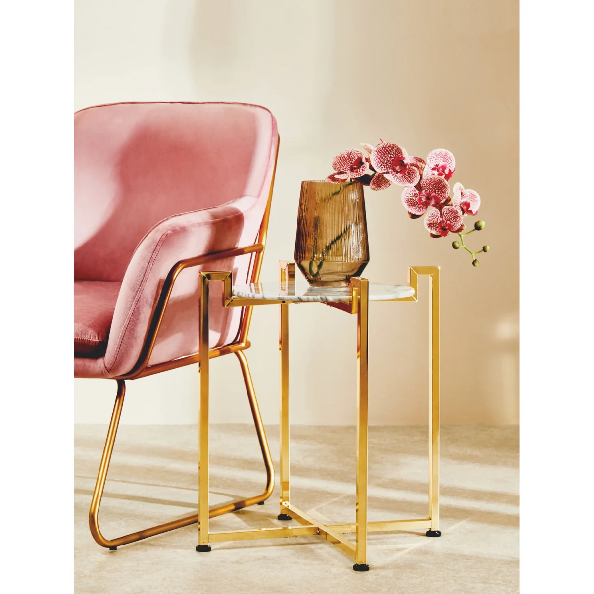 Fiori Tall Pink Orchid Spray Flower Stem - Pink – image 2