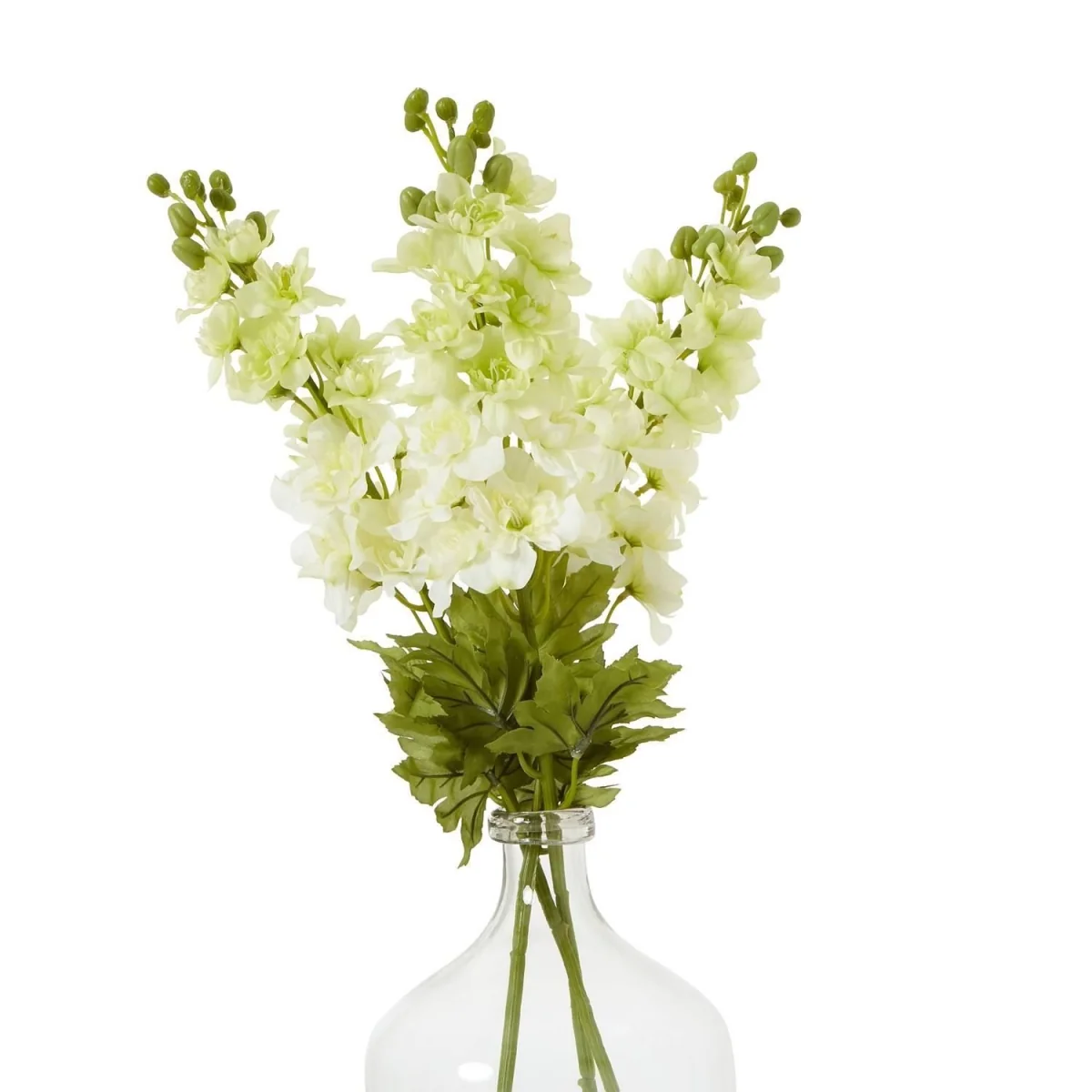Hill Interiors Elatum Delphinium Artificial Flower - White – image 2