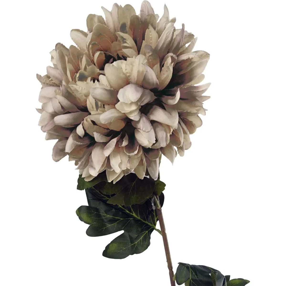 Pack of 6 x 75cm Artificial Extra Reflex Chrysanthemum Orange - Yellow Flower Stems – image 5