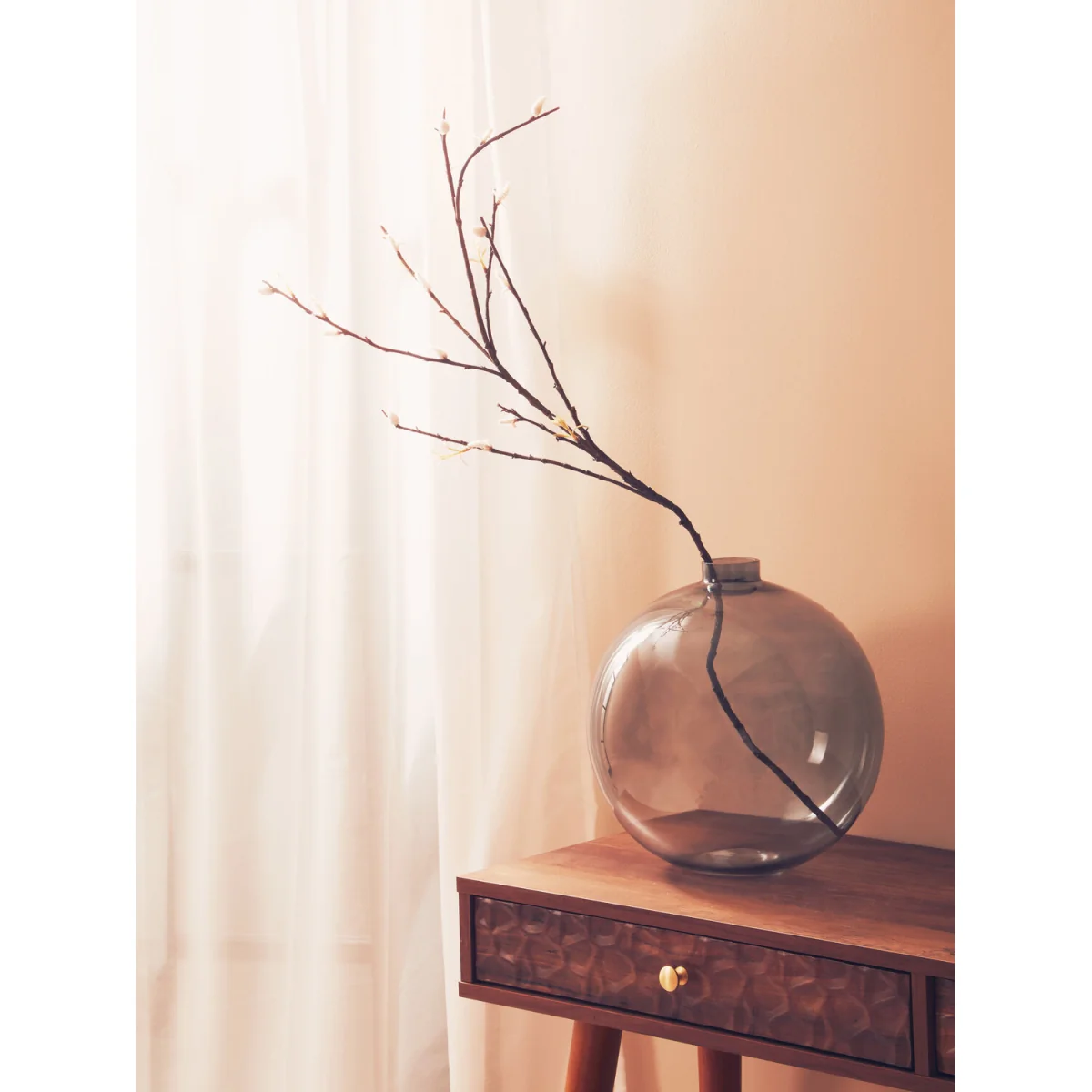 Fiori Tall Pink Cherry Blossom Spray Flower Stem - Pink – image 2
