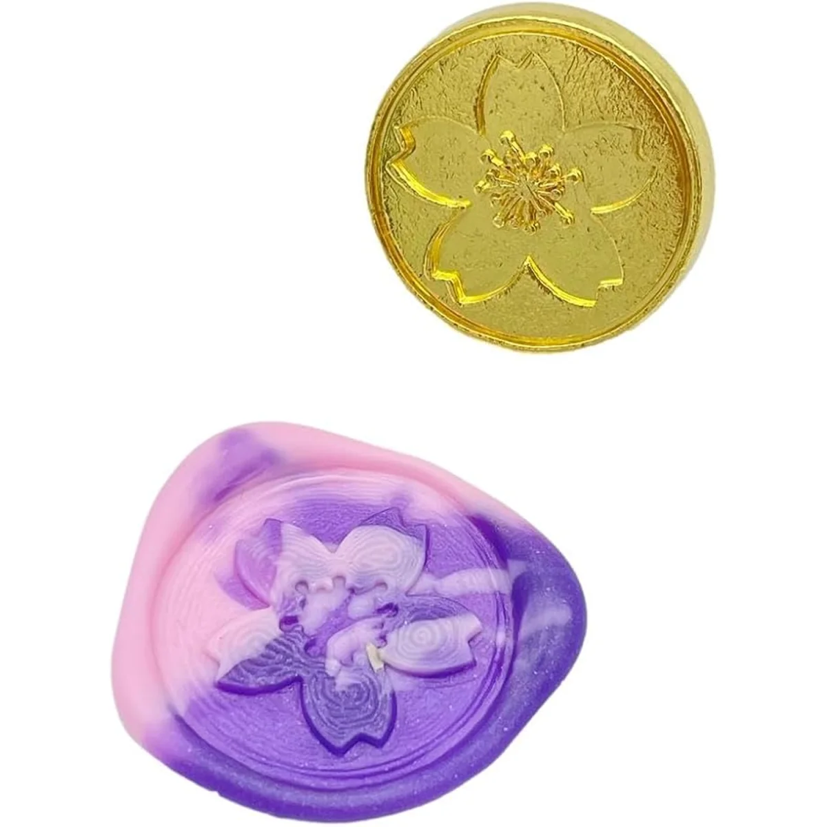 Flower Wax Stamp Head - Gold – image 3