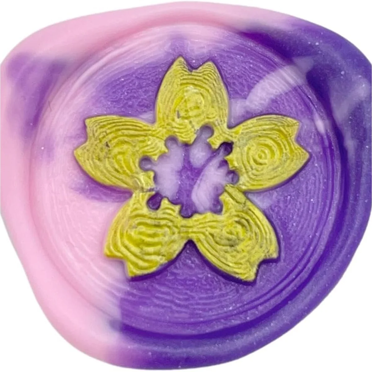 Flower Wax Stamp Head - Gold – image 4