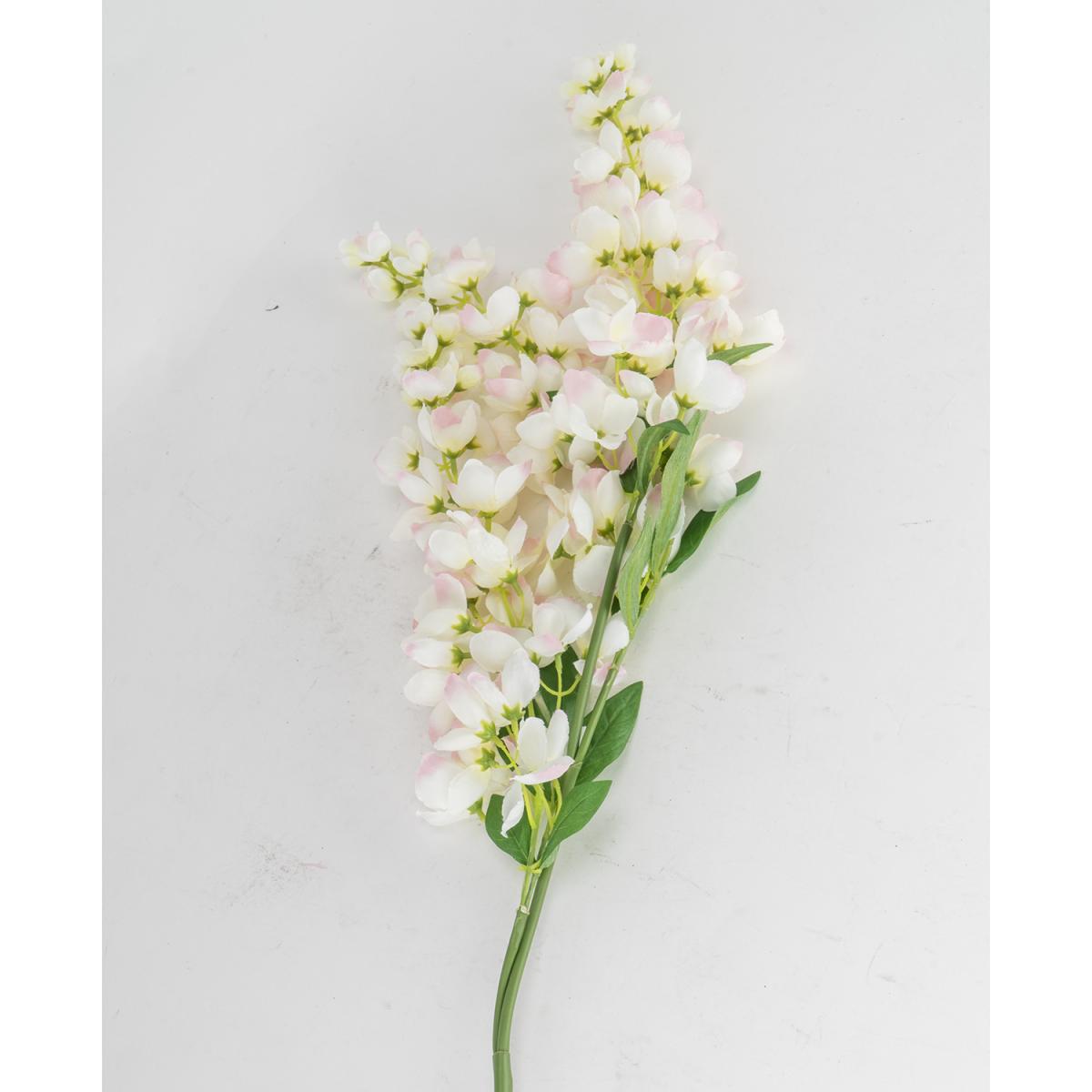 Silk 3 Head Wisteria Stem - Cream – image 1