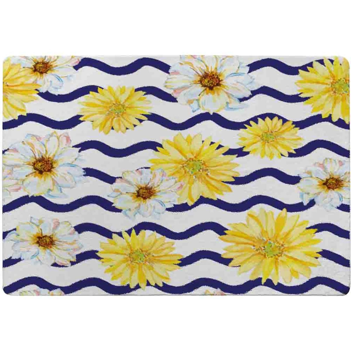 Bright Yellow Flowers  Zig Zags Rug - Yellow / 230cm – image 2